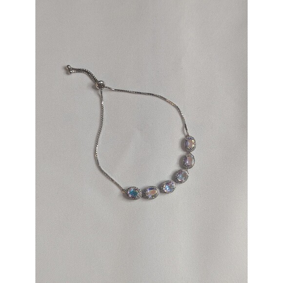 JTV Quartz Adjustable Bracelet - White, Silver - Picture 4 of 5